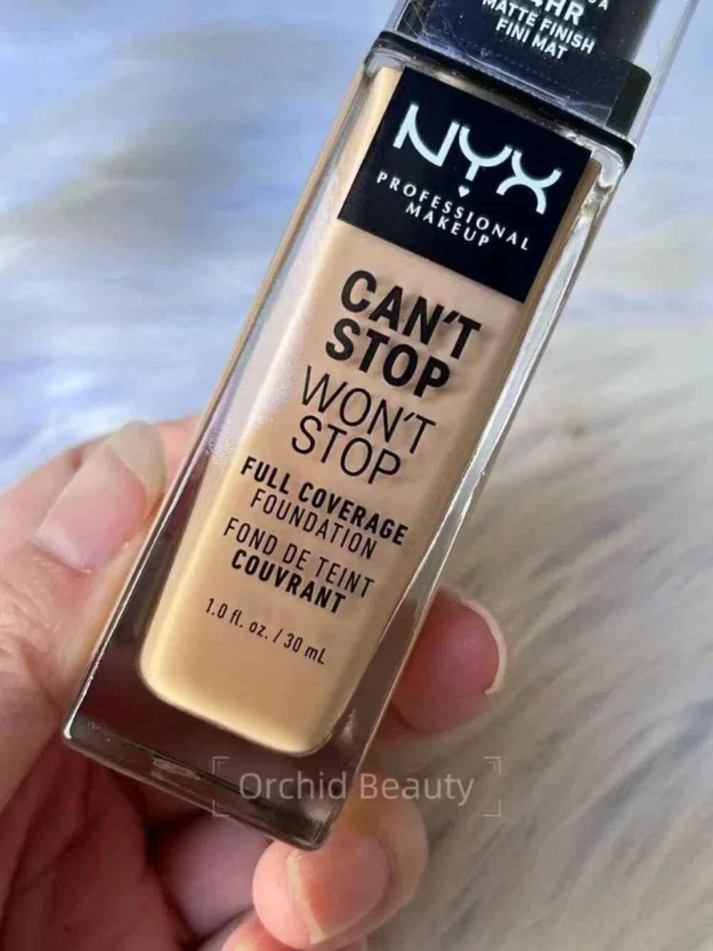 New NYX 24H Full Coverage Matte Foundation~Medium Buff~Full size 30 ml/1 oz